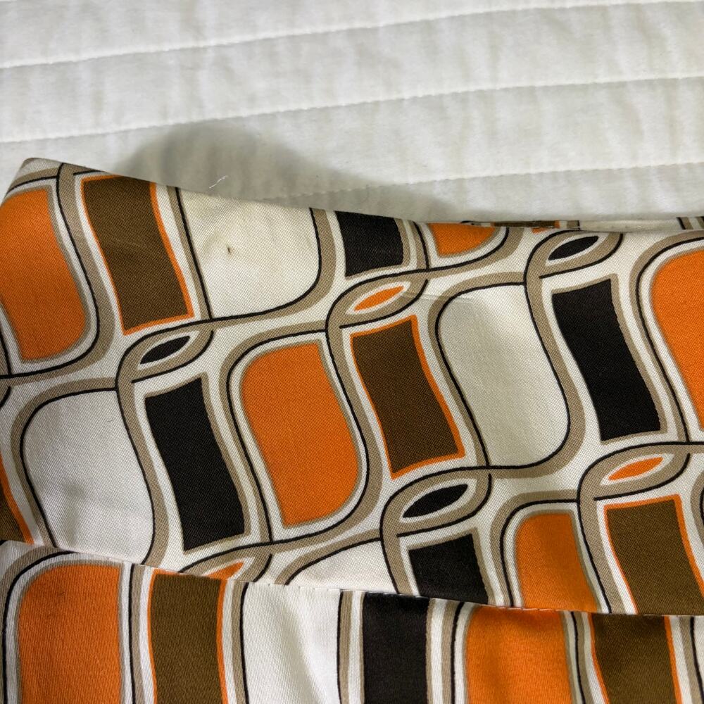 Ashley Stewart Orange Black White Geometric Print Slim Skirt Womens 14W NWT - Picture 8 of 8